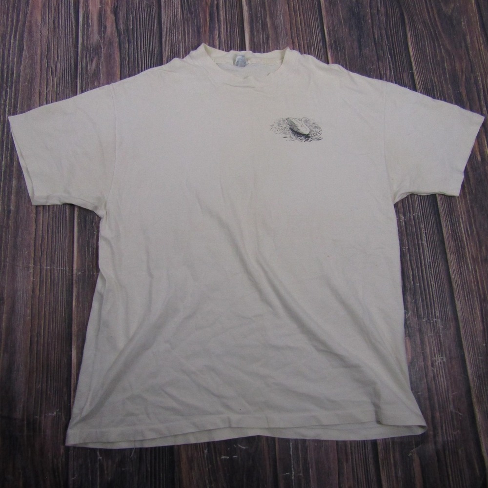 Vintage Hanes Great Swan Ramakrishna Shirt Mens XL White Jai Ma Music Tee